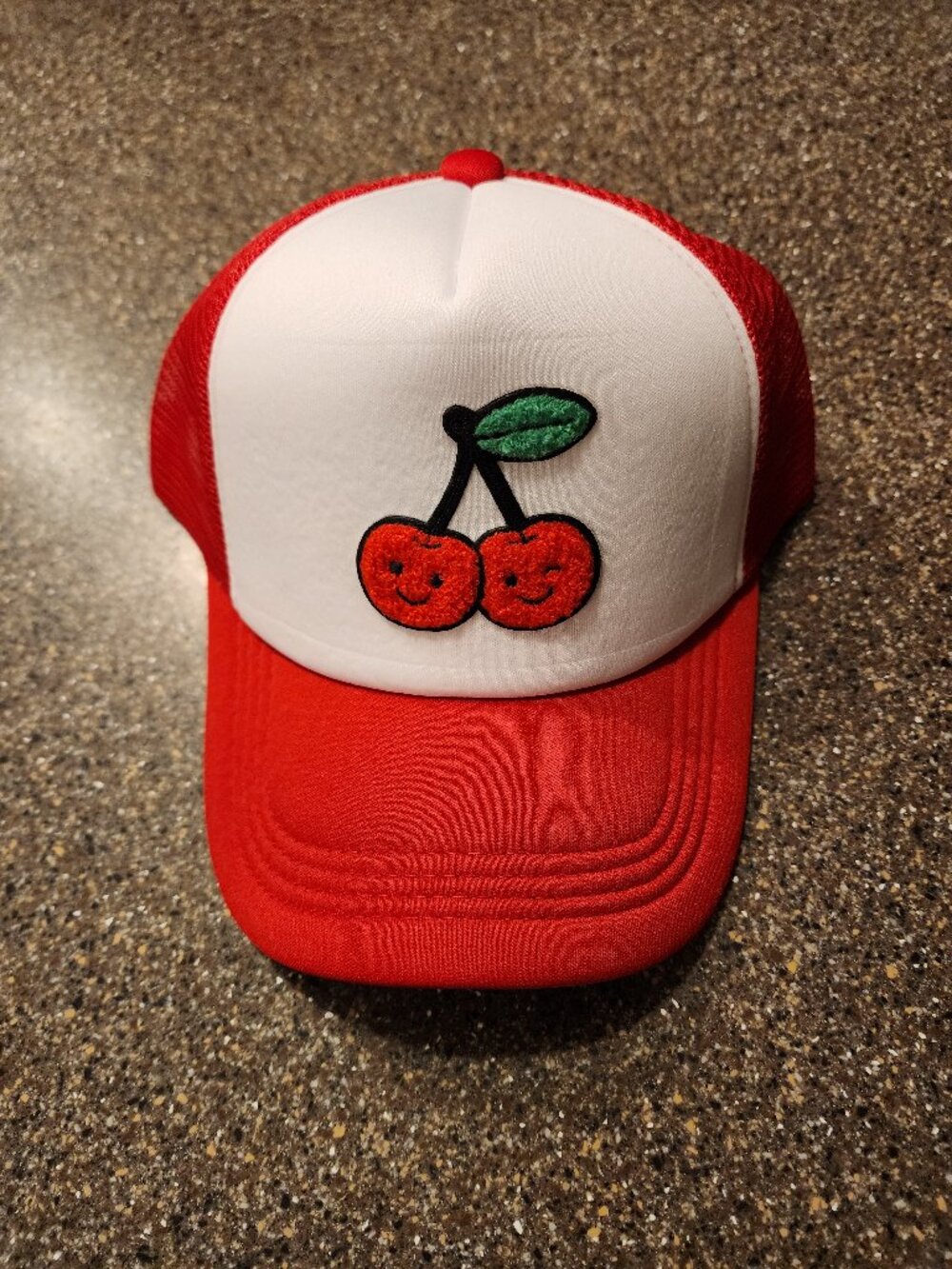 Red hat with Cherry pattern